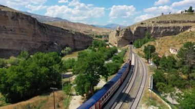 Kemah district city entrance. View of Sultan Melik Tomb, Erzincan, Turkey