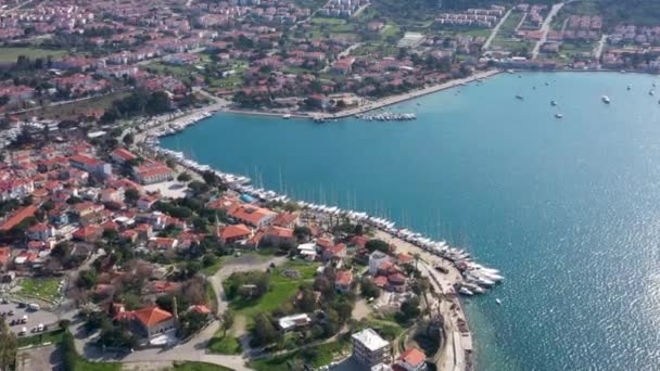 Foca Una Ciudad Distrito Provincia Turca Izmir Costa Del Egeo — Vídeos de Stock