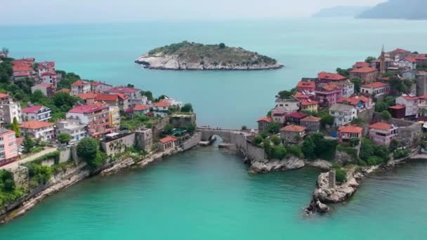 Όμορφο Τοπίο Στα Βουνά Πάνω Από Μαύρη Θάλασσα Αμάσρα Παραδοσιακή — Αρχείο Βίντεο