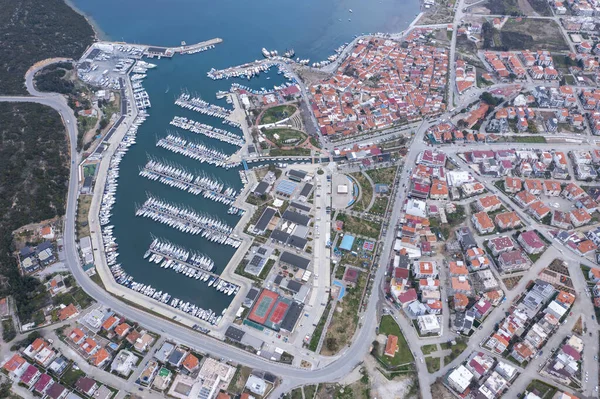 Zmir Turkey March 2022 Sigacik Harbour Castle View Sigacik Populer — Stock fotografie
