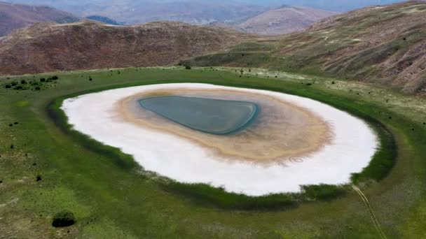 Erzincan Province Ilic District Boyalik Village Palat Polat Crater Lake — Stock Video