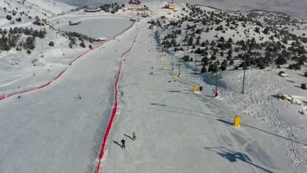 Erzincan Province Ergan Mountain Ski Area — Stock video