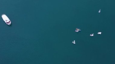 Sigacik, zmir, Turkey, march 4, 2022: small sailing training and blue sea,