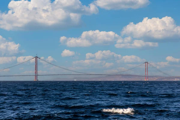 Nouveau Pont Reliant Deux Continents 1915 Pont Canakkale Pont Dardanelles — Photo