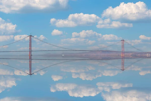 New Bridge Connecting Two Continents 1915 Canakkale Bridge Dardanelles Bridge — Stock Photo, Image