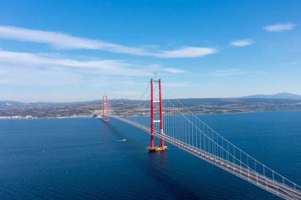 new bridge connecting two continents 1915 canakkale bridge (dardanelles bridge), Canakkale, Turkey