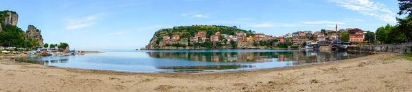 Beautiful Cityscape Mountains Black Sea Amasra Amasra Traditional Turkish Architecture — Stock Photo, Image