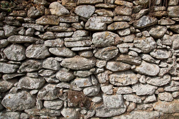 Грубая Текстура Древней Природной Каменной Стены — стоковое фото