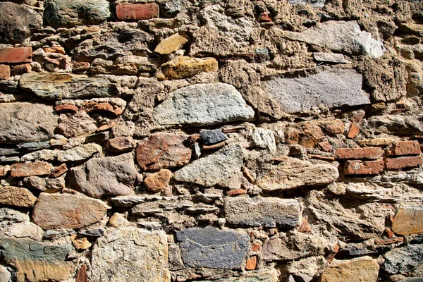 Грубая Текстура Древней Природной Каменной Стены — стоковое фото