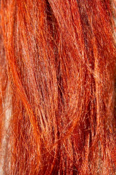 Background Bright Red Female Hair — Stock Photo, Image
