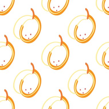 Kayısılı, kusursuz bir desen. Moda el yapımı kumaşlar. Kağıt, kapak, kumaş, iç dekorasyon ve diğer kullanıcılar için modern soyut tasarım.