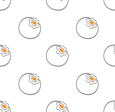 Kusursuz desen. Beyaz yumurtalar. vektör illüstrasyonu