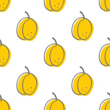 Kayısı ve meyvesiz desen