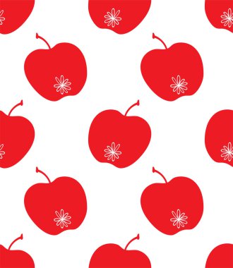 Elmayla meyvesiz desen