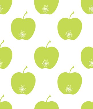 Elmayla meyvesiz desen