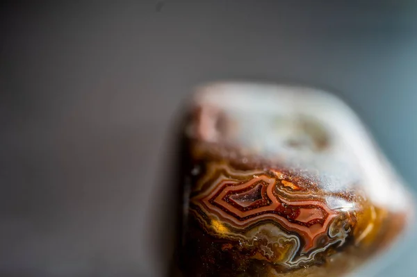 Fokus selektif pada banding dari agate Dakota Selatan Fairburn — Stok Foto