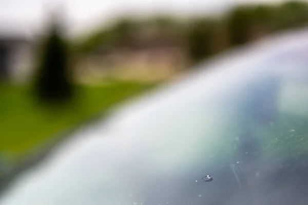 车用玻璃挡风玻璃上的碎屑 高质量的照片 — 图库照片