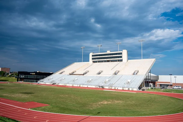 Football Stadium Stands Cessna Wichita University — 스톡 사진