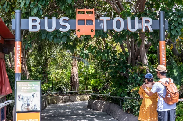 San Diego California Usa 2022 Entrance Bus Tour Zoo High — Stock Photo, Image