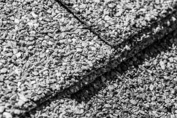 Macro Asphalt Shingle Layered Seam High Quality Photo — Fotografia de Stock