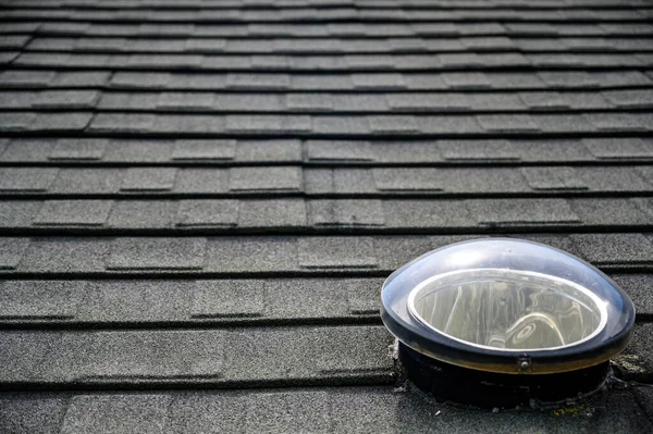Dome Shaped Solar Tube Skylight Asphalt Shingle Roof High Quality — 图库照片