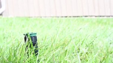 Suları temizlemek için basınçlı hava üfleyerek sulama sistemi kuruyorum. Yüksek kalite 4k görüntü