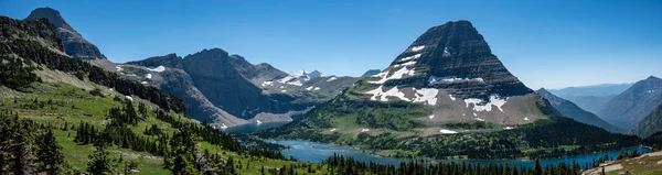 Hidden Lake Overview Logan Pass Glacier National Park Montana Usa — Foto de Stock