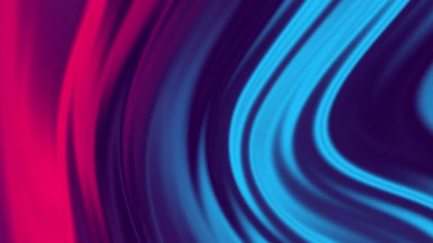 Жидкие неоновые цвета движутся абстрактный цифровой фон — стоковое видео