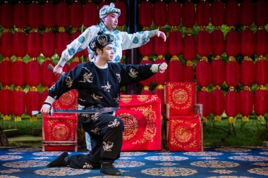 Çin çay evinde sichuan operacıları