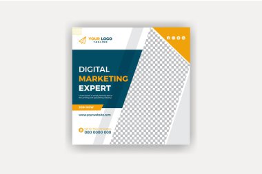 Şirket İşletmeleri Sosyal Medya Posta Şablonu