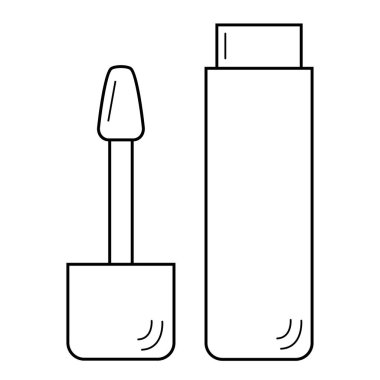 El yapımı dudak parlatıcısı. Kozmetik ürünleri uygulamak için bir araç.