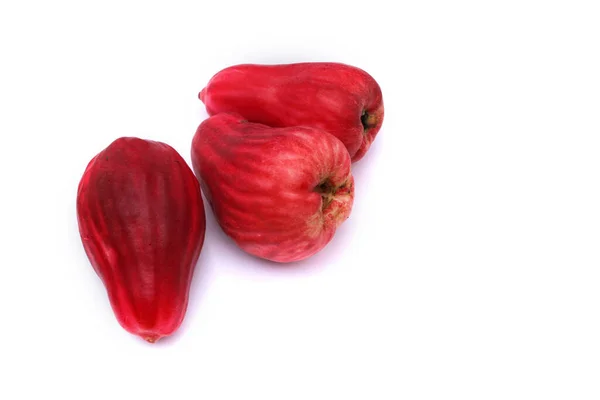 Jambu Bol Veya Jambu Jamaika Malay Kırmızı Gül Elması Syzygium — Stok fotoğraf