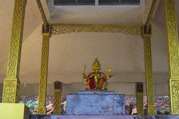 Čtyřhranná Socha Buddhy Mien — Stock fotografie