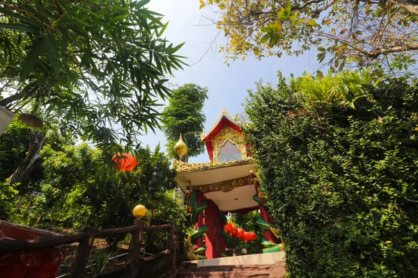 Sukabumi Java Ocidental Indonésia Junho 2021 Bela Vista Altar Tailândia — Fotografia de Stock