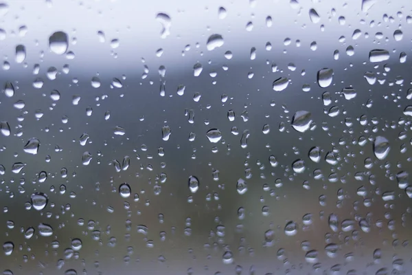 Defocused Abstract Background Raindrops Windshield Car Rain — Stock Photo, Image