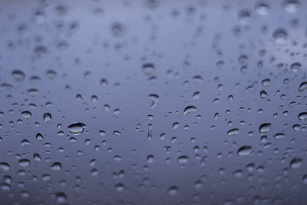 Defocused Abstract Background Raindrops Windshield Car Rain — Stock Photo, Image