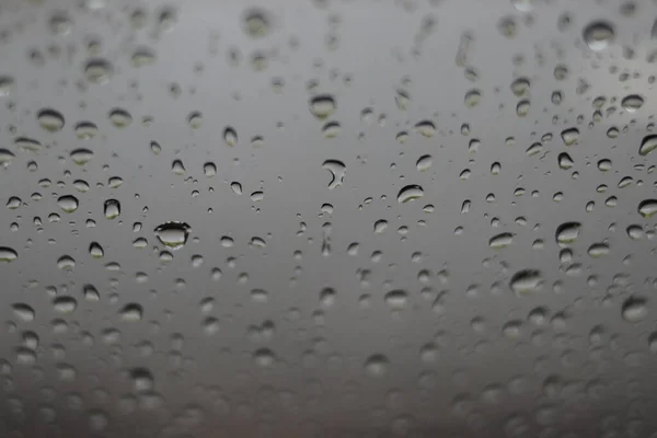 Defocused Abstract Background Raindrops Windshield Car Rain — Stock Photo, Image