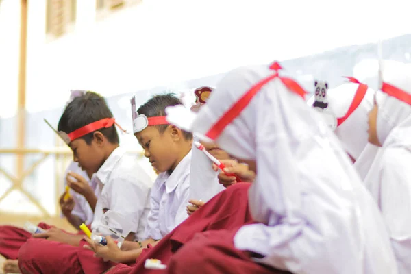 Purwakarta Giava Occidentale Indonesia Settembre 2019 Studenti Delle Scuole Elementari — Foto Stock