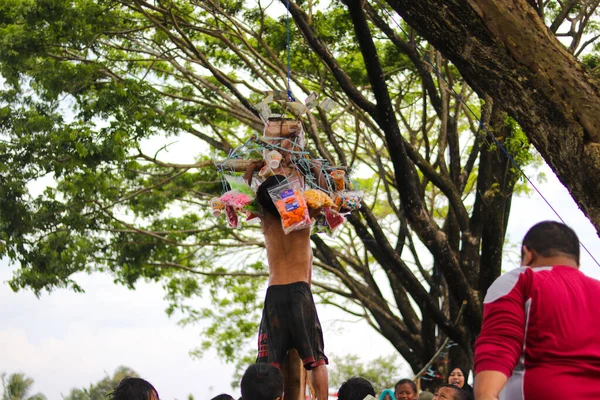 Sukabumi West Java Indonesia Серпня 2021 Група Щасливих Індонезійських Дітей — стокове фото