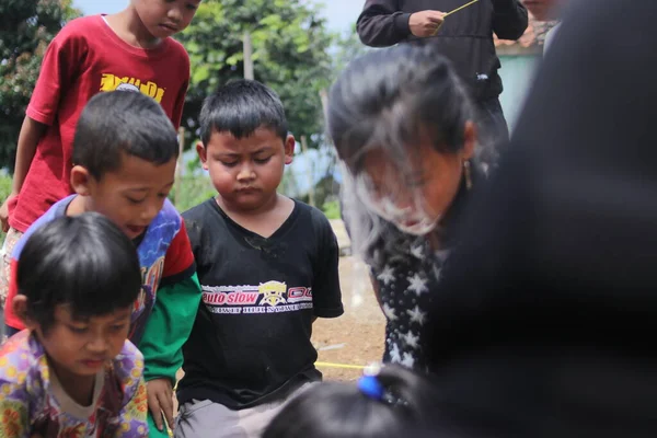 Sukabumi Java Ocidental Indonésia Agosto 2021 Rosto Uma Garota Indonésia — Fotografia de Stock