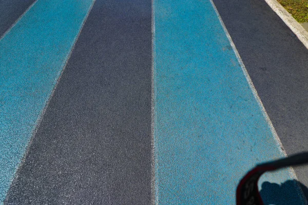 Modrobílá Textura Běžecké Dráhy — Stock fotografie