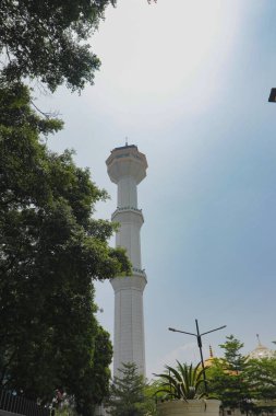 Bandung, Batı Java, Endonezya - 23 Eylül 2019: Bandung Büyük Camii veya Mescid Raya Bandung Kulesi Bandung 'un merkezinde yer almaktadır..