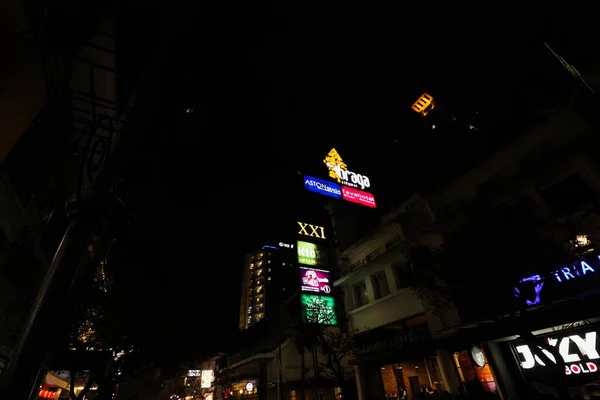 Bandung West Java Indonésia Setembro 2019 Braga Street Bandung Noite — Fotografia de Stock