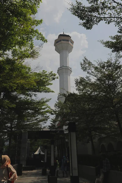 Bandung Jawa Barat Indonesia September 2019 Menara Masjid Agung Bandung — Stok Foto