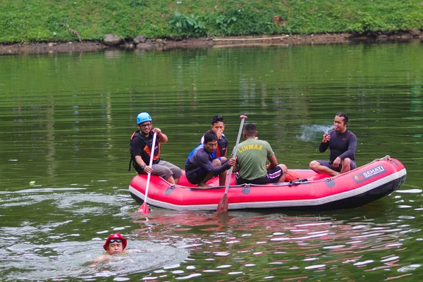 Sukabumi Java Occidental Indonesia Octubre 2021 Grupo Del Ejército Indonesio — Foto de Stock