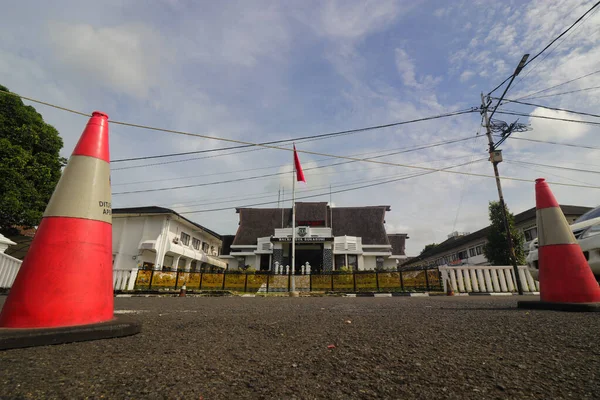 Sukabumi Java Occidental Indonesia Diciembre 2021 Vista Amplia Del Ayuntamiento — Foto de Stock