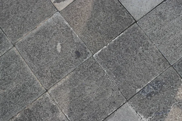 Вид Зверху Сірий Цегляний Камінь Землі Громадському Парку Тротуар Дерево — стокове фото