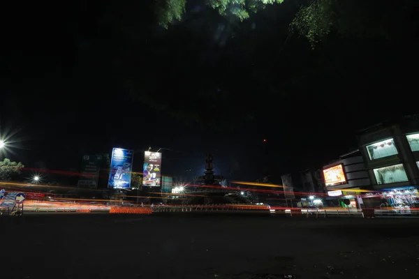 Sukabumi West Java Indonesië Februari 2021 Nachtleven Sukabumi Stad Met — Stockfoto