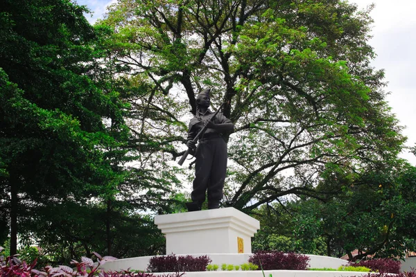 Bandung Java Occidental Indonesia Enero 2022 Monumento Laskar Wanita Indonesia — Foto de Stock