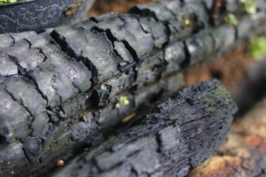 Yakacak odun kömürünün soyut arkaplanını kaldır.